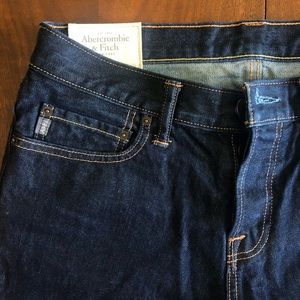 Abercrombie & Fitch Slim Straight Dark Wash Jeans